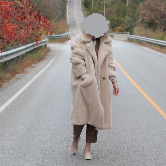 Teddy Coat Wool oversized MM brand inspired 100% wool NWT - Picture 11 of 14